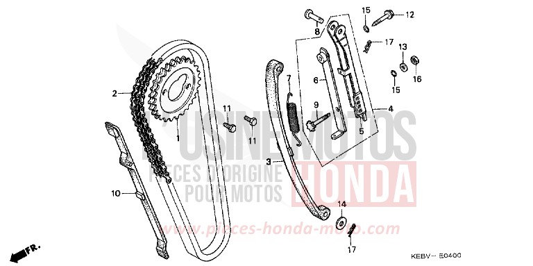 CHAINE A CAMES/TENDEUR de CA125 REBEL GRAIN GOLD METALLIC (Y159) 1999